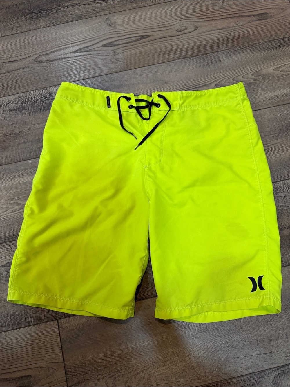 Hurley Men’s Neon Yellow Swim Boardshorts